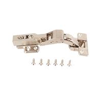 45 Degree Beveled Soft Close Kitchen Cabinet Hinges, Zinc Alloy 125 Degree Angle Hinge with 3D Adjustment, for Face Frame and Frameless Cabinets in Kitchen Bathroom (35 Cups (with Cushioning))