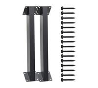 45 Degree Bracket - Wooden Pergola Bracket | Shelf Mounting Brackets | 2 Pieces Metal 43x8x8cm 1350g with 16 Screws for Wall Corner Cabinet, Bed Headboard, Garage Countertop, Etc