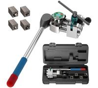 45 Degree Brake Line Flaring Tool Kit for 3/16", 1/4", 5/16", 3/8" and 4.75mm Steel Copper Metal Tubing, Professional Bubble and Double Flares Brake Pipe Flaring Tool Kit