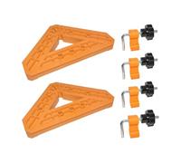 45 Degree Corner Clamps - 6-Piece Woodworking Cabinet Clamps | Reusable Miter Panel Clamp, Square Precision Tool for Furniture Making, Home Renovation, Office & Indoor Outdoor Use