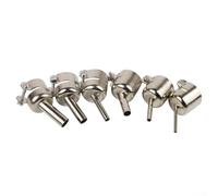 45 Degree Curved Angle Welding Nozzle Compatible with For 850 Series Hot Air Rework Station, Stainless Steel, Provides Good Sight and Operation for CPU Side Heating (6mm)