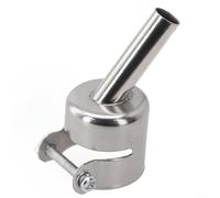 45 Degree Curved Angle Welding Nozzle Compatible with For 850 Series Hot Air Rework Station, Stainless Steel, Provides Good Sight and Operation for CPU Side Heating (8mm)