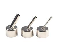 45 Degree Curved Welding Nozzle, Stainless Steel Hot Air Tip for 858 Series Rework Station, 3pcs Set with 3mm 5mm 8mm Sizes
