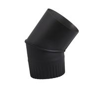 45 Degree Elbow Pipe Heat Resistant Flue Pipe Stove Chimney Extension Fireplace Exhaust Pipe 5.25 Inch Inside Diameter- M