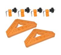 45 Degree Fixing Tool - Two in on-e Fixture | DIY Woodworking Accessory - 6.89 x 5.91 x 1.77 inches, Corner Clamps, Wooden Board Right-Angle Fixing clamp, Marking Tool, high-Strength