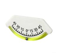 45 Degree Inclinometer with Clear Scale Markings for Quick Visual Angle Assessment in Automotive Marine and Farm Contexts (Green Bubble)