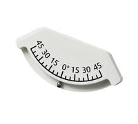 45 Degree Inclinometer with Clear Scale Markings for Quick Visual Angle Assessment in Automotive Marine and Farm Contexts (White Bubbles)
