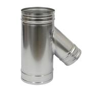45 Degree Interior Air Duct Divider for Reduced Resistance and Better Ventilation Rust Three Way Metal Duct Fitting for Easy Install and Air Movement
