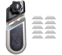 45 Degree Plasterboard Chamfering Aluminum Alloy Planer,V and U Chamferer,45° 90° Trimming Tool,Manual Plasterboard Fast Cutter with 10 Blades for Woodworkers