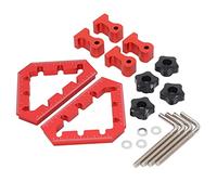 45 Degree Positioning Squares | Aluminum Alloy Right Angle Clamping Tool for Woodworking | 60mm Clamping Force for Cabinets/Frames/Boxes | 2Pcs Set with Etched Scale