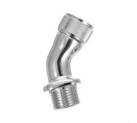 45 Degree Shower Head Adapter Brass G1/2 Male Female | Increases shower height, adjusts angle downward, no water flow restriction, supports large rain heads, for durable metal