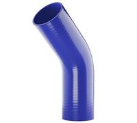 45 degree Silicone Turbo and Coolant Reinforced Hose Elbow ID: 65mm - Blue