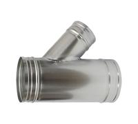 45 Degree Y Type Air Duct Divider with Interior for Less Resistance and Ventilation Bathroom Exhaust Shirt