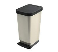 45 LITRE / 45L CREAM MODA PEDAL KITCHEN BATHROOM BIN RUBBISH WASTE OFFICE