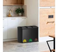 45 Litre Recycling Bin, Black