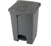 45 Litre Step On Container Waste Bin, Pedal Bin Plastic, Grey by Chabrias Ltd