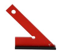 45° Machinist Engineer Square Angle Ruler, Aluminum Alloy Measuring Gauging Tool with Base, 45 Degree Angle Measurement Tool for Woodworking Metalworking, Anodized Rust Proof High