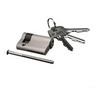 45 mm Brass Profile Cylinder with 3 Keys on One Side | Single sided design, 3 keys included, easy to install, for entrance doors, heavy duty brass