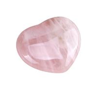 45 Mm Rose Quartz Crystals, Healing Crystals Hearts Stones for Love & Harmony Natural Gemstone for Meditation Pocket Palm Stones for Anxiety Relief Calming Crystals Gifts for Women Valentines Day