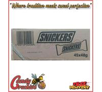 45 Original SNICKERS Chocolate BARS 48g PLEASE READ PRODUCT DESCRIPTION