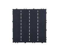 45 Pack Interlocking Deck Tiles, 12"x12"x0.8" Plastic Patio Flooring Outdoor Waterproof, All Weather Use for Balcony Porch Backy,Gray,27PCS