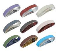 45 Pcs 3/4" x 12" Replacement Knife Sharpener Sanding Belt Kit for Work Sharp Knife & Tool Sharpener Ken Onion Edition (WSKTS-KO), 80/120/240/400/600/800/1000/2500/5000 Grits