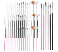 45 PCS Cake Decorating Brushes, Food Safe Paint Brushs Kit Cookie Decorating Brush Cookie Paint Brushes Food Paints Fondant Brush DIY Tool Set Icing Pastry Brushs for Painting Baking, Black and Pink
