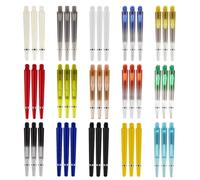 45 Pcs Dart Stems - 15 Colours Threaded Short Dart Stems Shafts with Ring, Easy to Grip 2BA Thread Medium (45mm)