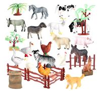 45 PCS Farm Animal Toys Set, Mini Lifelike Animals Toys for Kids, Farm Play Sets for 2 3 4 5 6 7 Years Old Boys and Girls Gifts Ideal for Early Learning