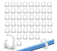 45 PCS Hose Clips Wear Resistant White Pipe Clips Anti Aging