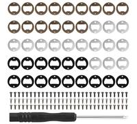 45 Pieces Stainless Steel Bottle Opener Inserts Hardware Kit, Metal Insert Beer Opener Parts Kit for Resin Moulds Woodworker DIY Crafts
