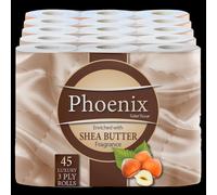 45 Roll Bulk Buy - Quilted 3 Ply Shea Butter Fragranced Toilet Rolls