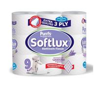 45 Rolls Softlux 3Ply Toilet Rolls Tissue Quilted Super Soft 2 Flavor - Random Sent