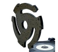 45 Rpm Adapter for Turntable, Vinyl Record Center Hole Insert, Precision Fit Accessory, Lightweight Design, Smooth Playback Support, Ideal for Collectors, Casual Music Listeners, 3.87x0.251cm Black