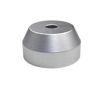 45 RPM Adapter for Vinyl Records - Solid Aluminium Record Adapter 7 Inch to Reduce Vibration - Turntable Accessories (Silver)