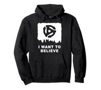 45 RPM Adapter UFO I Want to Believe Pullover Hoodie