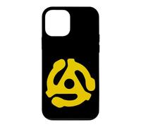 45 RPM Record Adapter Vintage Turntable Yellow Case for iPhone 12 mini