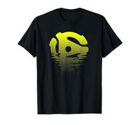 45 RPM Vinyl Adapter Sunset Ripple Fade T-Shirt