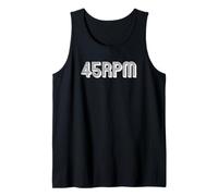 45 RPM Vinyl Record Lovers Cratedigging Graphic Tank Top