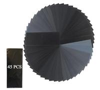 45 Sheet Wet Dry Sandpaper, Wet and Dry Sandpaper for Cars Polishing Metals Walls Wood Furniture Sanding, High Grit Sand Paper, 120 to 3000, 5000, 7000 Assorted Grit Sandpapers, 9X3.6 Inches