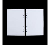 45 Sheets Notepad Refill Paper, Refill Spiral Binder Inner Page, Loose Leaf Inner Page Compatible Ring Organizers(A7-Line)
