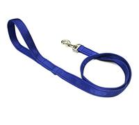 45" Short Dog Lead Close Control Walking Leash Training Handle In Strong And Durable Cushion Webbing (Royal Blue, 25mm)