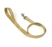 45" Short Dog Lead Close Control Walking Leash Training Handle In Strong And Durable Cushion Webbing (Beige, 20mm)