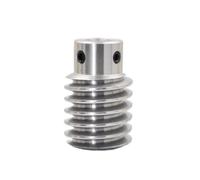 45 Steel 1.5 Module Copper Gear Rod 8mm 10mm 12mm Inner Hole 1.5M Helical Turbine Gear Shaft 28mm Diameter Worm Pinion(8mm bore)