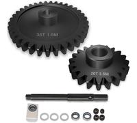 #45 Steel 30T M1.5 Spur Gear D-Hole Shaft & 25T Pinion for TRAXXAS 1/5 | For TRAXXAS-1/5 X-MAXX 6S/8S Monster Truck and 1/6 4WD XRT 8S-78086-4, 1.5 Mod Large Transmission Part