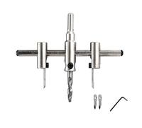 45# Steel Adjustable Hole Cutter Construction Hole Punching Tool 30 to 300mm for Wood Plasterboard DIYer Applications Quick Adjusting Cutter Tool