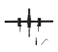 45# Steel Adjustable Hole Cutter Construction Hole Punching Tool 30 to 300mm for Wood Plasterboard DIYer Applications Adjustable Cutter Kit