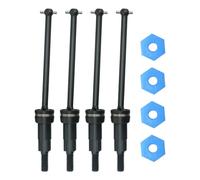 #45 Steel Front Rear CVD Driveshaft with Wheel Hex Wheel Nut for Arrma 1/18 Granite Grom Typhon Grom Mega 380 Upgrade Parts (Black)