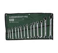 45 Steel Wrench Ratchet Open End Combination Spanner - Dual Purpose Manual Fastener Tool for Mechanical Maintenance Heavy-Duty Precision Engineering Design