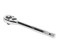 45-Tooth Flip Reverse Ratchet Wrench - 1/2 Inch Sq Drive - Pear Head Design